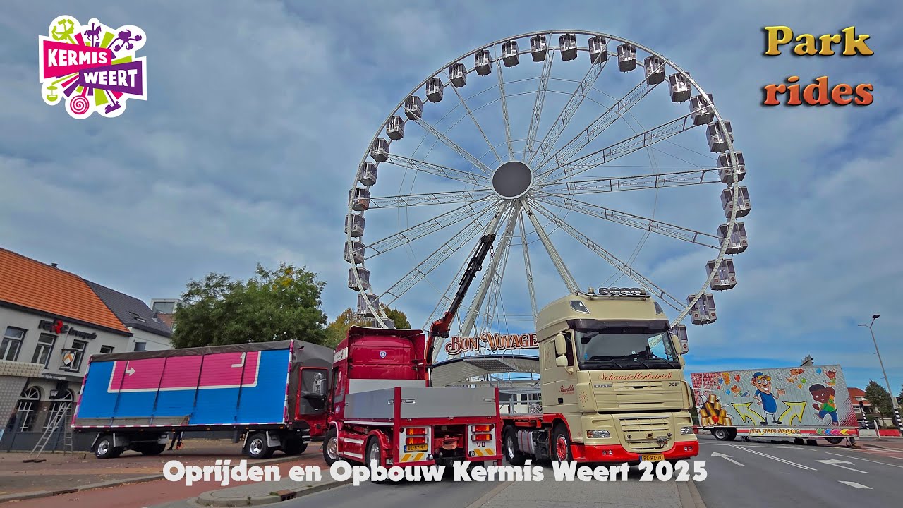 Oprijden en Opbouw Kermis Weert Deel 6