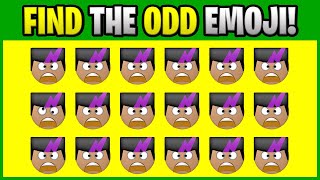 FIND THE ODD EMOJI! O15048 Find the Difference Spot the Difference Emoji Puzzles PLO
