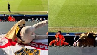 Shock moment Maidstone fan FALLS OFF stand during wild celebrations as non-league side pull off huge