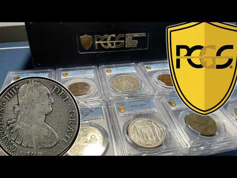 Amazing PCGS Return Unboxing - Silver 8 Reales, Uncirculated 1700-1800s German & UK + Rare Haitian