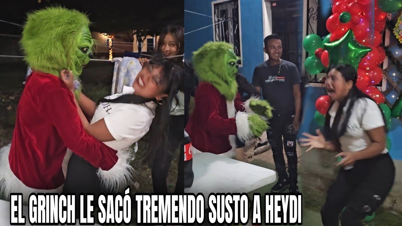 Heydi Se Asustó Al Ver El GRINCH😱 Llegó Arruinar Nuestra Navidad😡