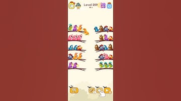 bird sort color game leval 259 #birdsortcolorpuzzle #colorgame #gameplay #birdsortcolor #colormatchi