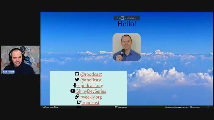 R/Pharma 2021 Day 3.  Eric Nantz.  The New Roads L...