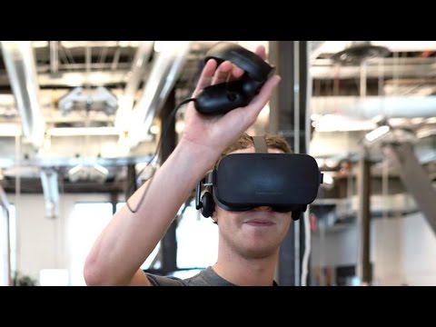 Oculus VR prototype with positional tracking