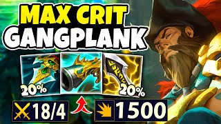 *MAXIMUM CRIT* I Did Over 1500 Damage From 1 Crit On Gangplank!