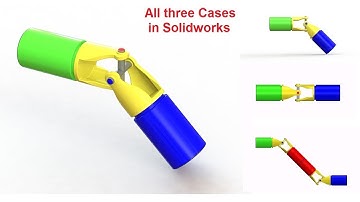 Universal Joint Assembly and Motion Study Tutorial in Solidworks
