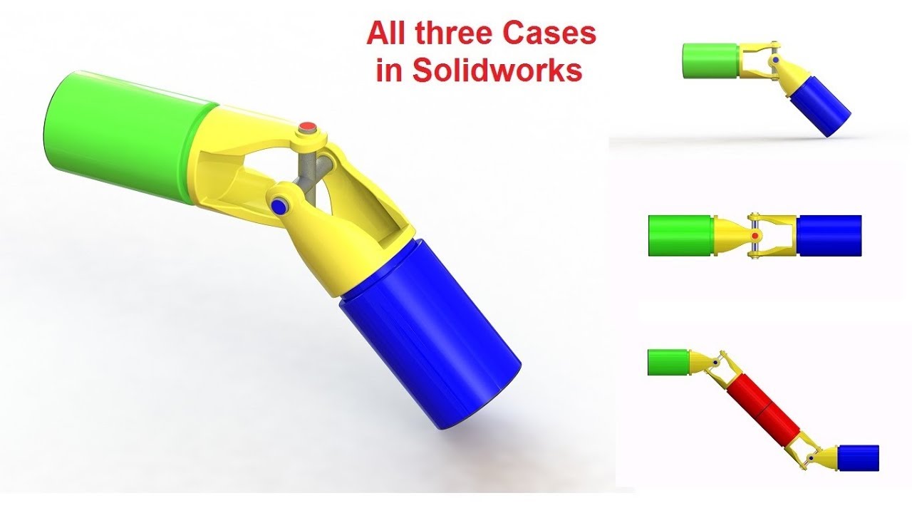 Universal Joint Assembly and Motion Study Tutorial in Solidworks YouTube