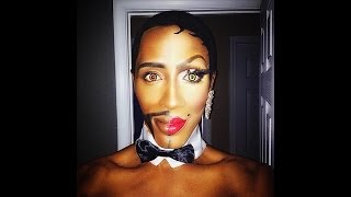 Half and Half Drag Makeup Tutorial
