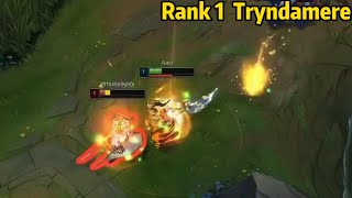 Rank 1 Tryndamere: This Level 1 Solo Kill is AMAZING! *20 Kills in Master Elo*