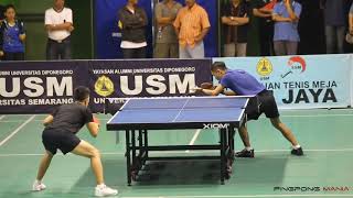 Seru! Pemain Nasional Tenis Meja Yon Mardiono Vs Donny Prasetya Aji
