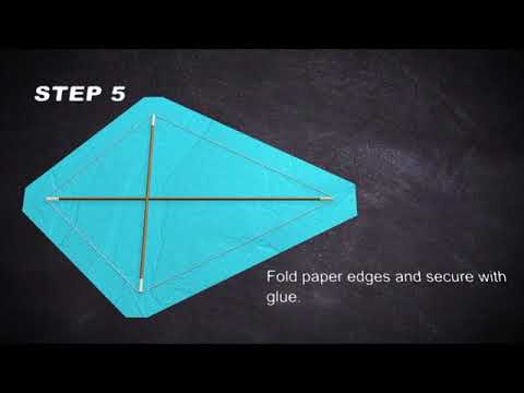 DIY Paper Kites - Simple Diamond Kite ⋆ Dream a Little Bigger