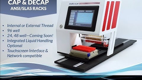 XL AutoCap Caps and Decaps 96 well ANSI/SLAS labware