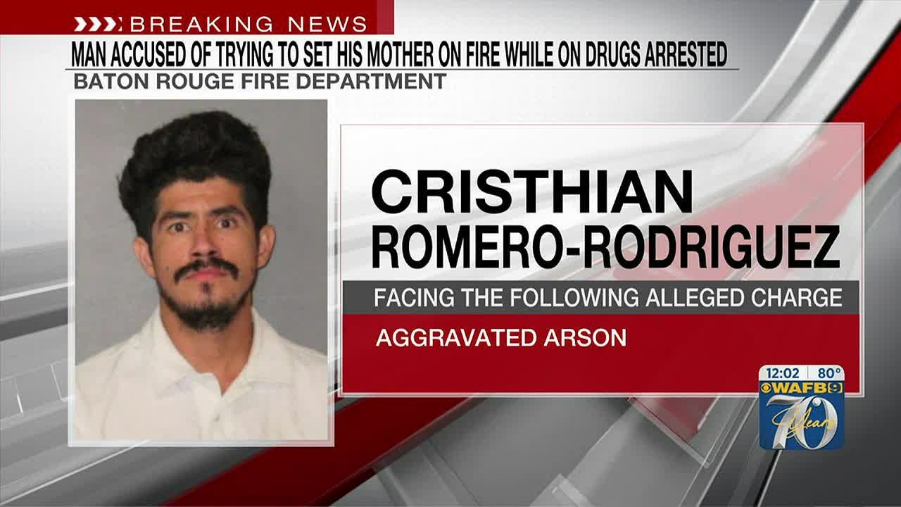 Man accused of trying to set his mother on fire while on drugs arrested ...