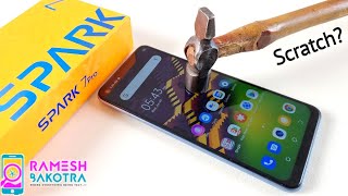 Tecno Spark 7 Pro Screen Scratch Test