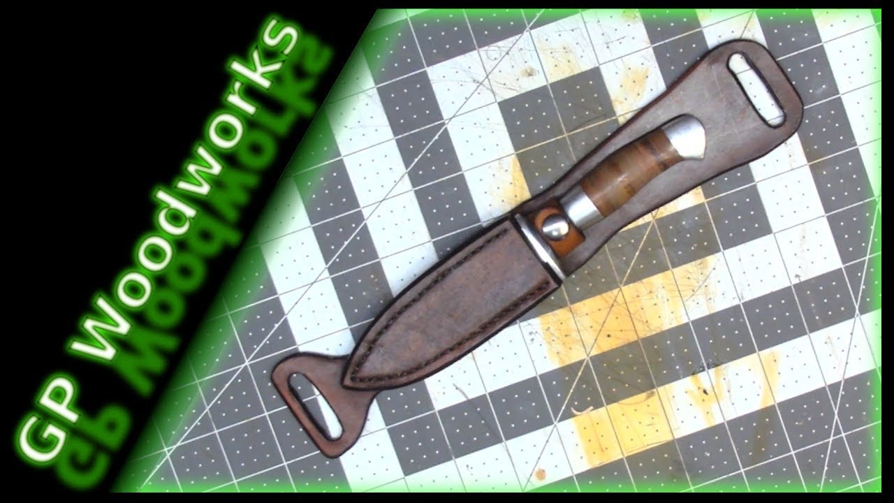 GPW 189 Custom Leather Horizontal Knife Sheath YouTube