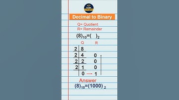 How to Find Decimal to Binary Number-8 #decimaltobinary  - CodeCompiler19 #numberconversion