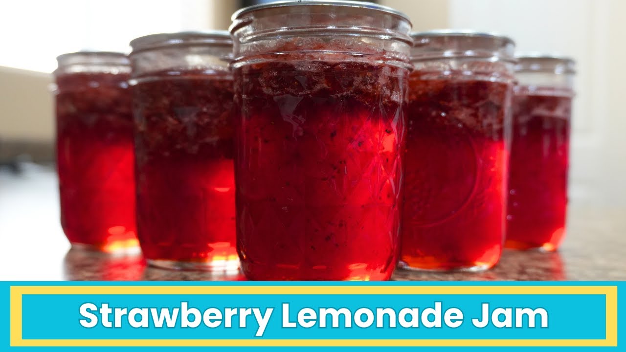 Рецепт сладкого и терпкого клубничного лимонада с джемом