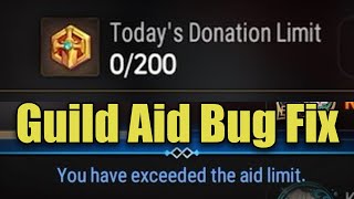 How to Fix the Guild Aid Bug