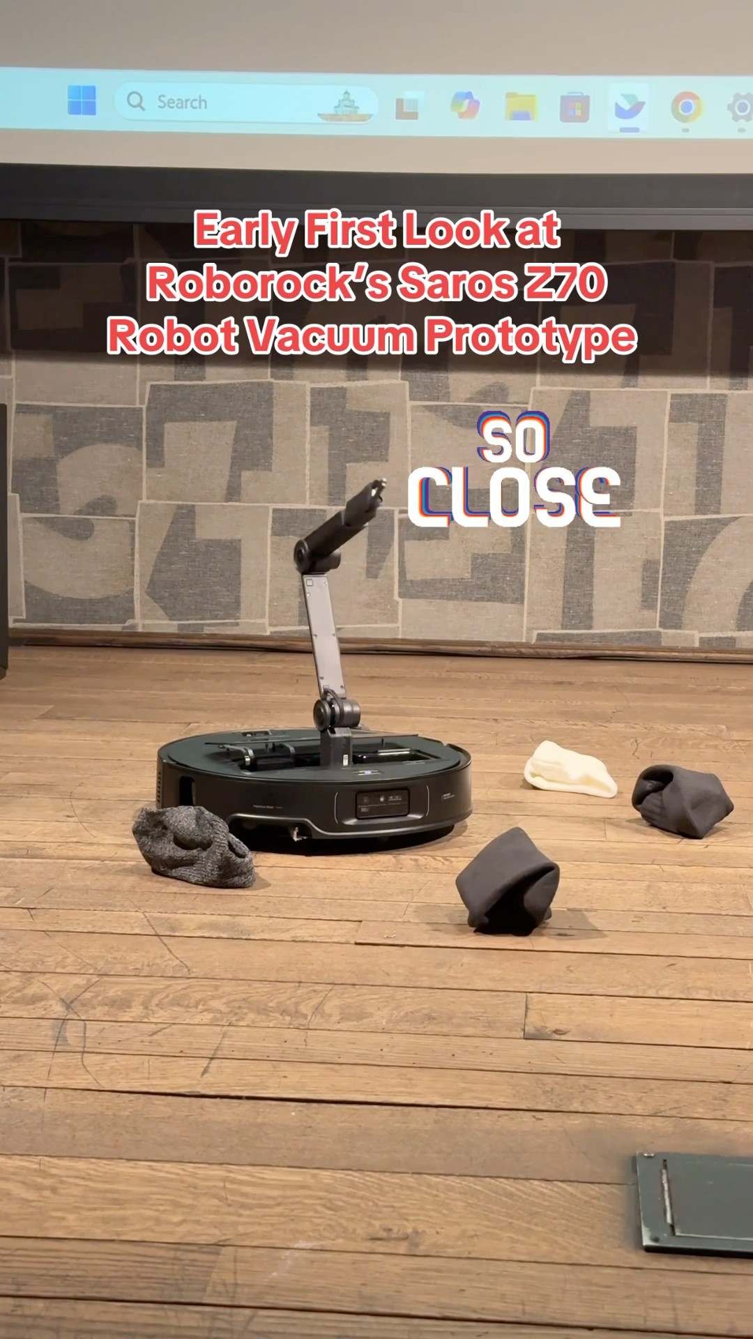 First Look: Roborock Saros Z70 Vac-Mop Prototype