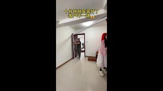 Folding door staircase entrance partition living room kitchen dry-wet separation