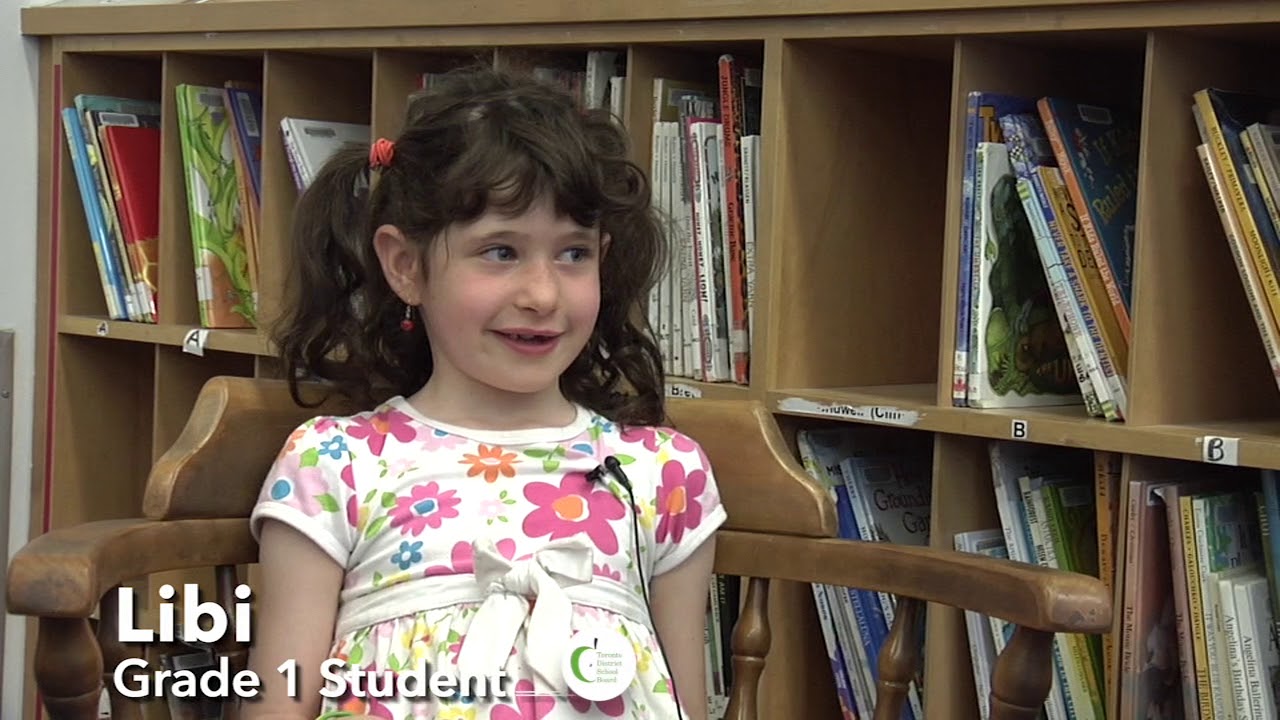 Listening to Student Voice 1 - Grade 1 students from West Preparatory Junior Public School talk about what they love about school, what they wish there was more of and their favourite part of