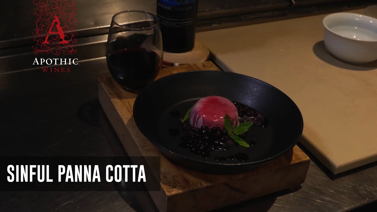 Apothic Merlot | Sinful Panna Cotta Recipe | Apothic Wines