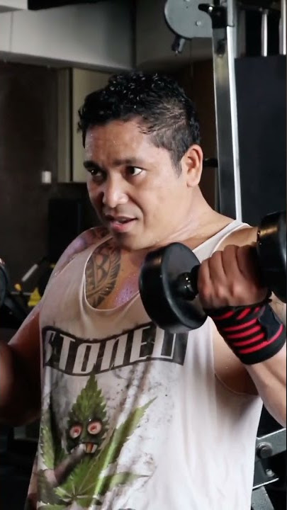 DUMBLE BICEP WORKOUT KATIM TARSIUS ANGKY KOAGOW | FLEX GYM BITUNG