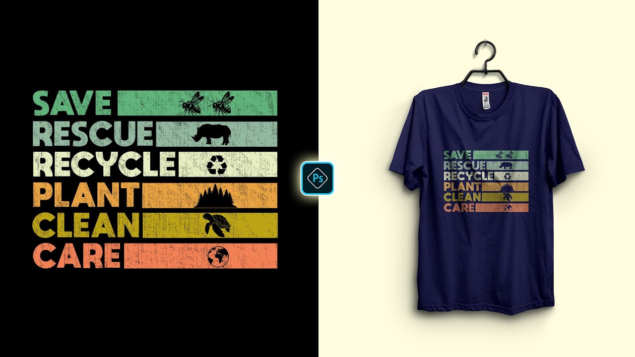 Redbubble T-Shirt Design with Photoshop | Print-on-Demand Tutorial