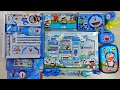 great doraemon toy collection, doraemon stationery, doraemon pencil case, stationery kit, 3D eraser