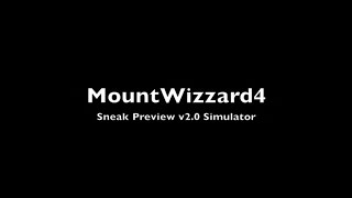 MountWizzard4 sneak preview for v2.0 simulator feature