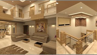 Modern Living Room With Double Height Interior Designs | Living Room Designs Ideas