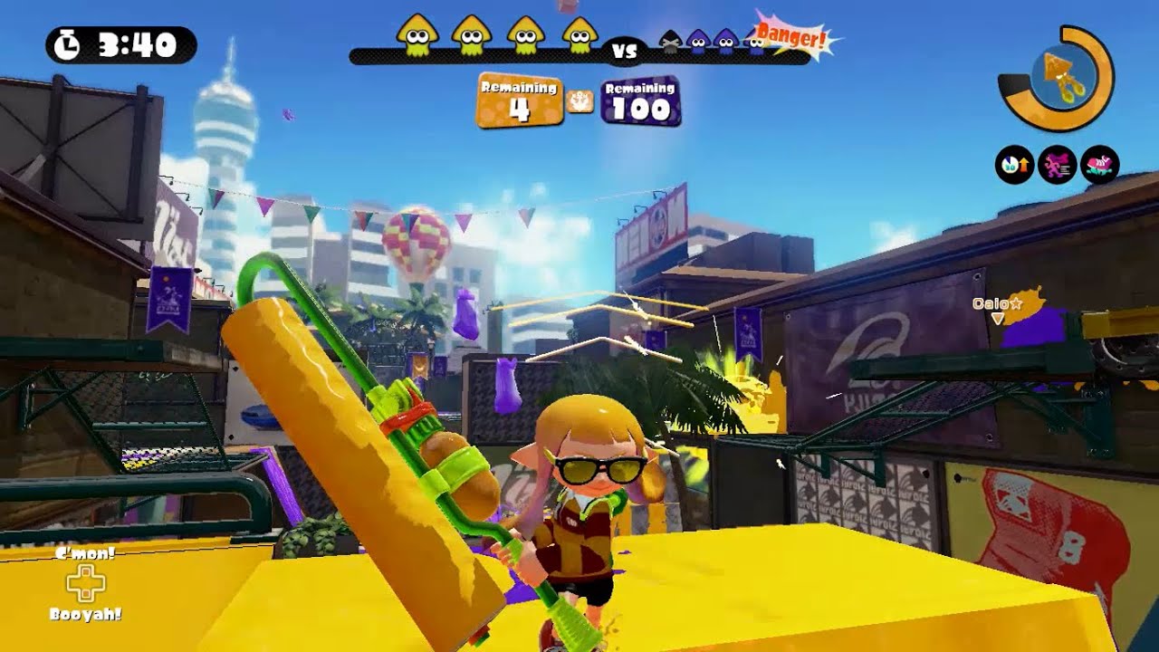 Splatoon Online Gameplay #75: 12 Splat Zone Matches (Krak-On Splat Roller)