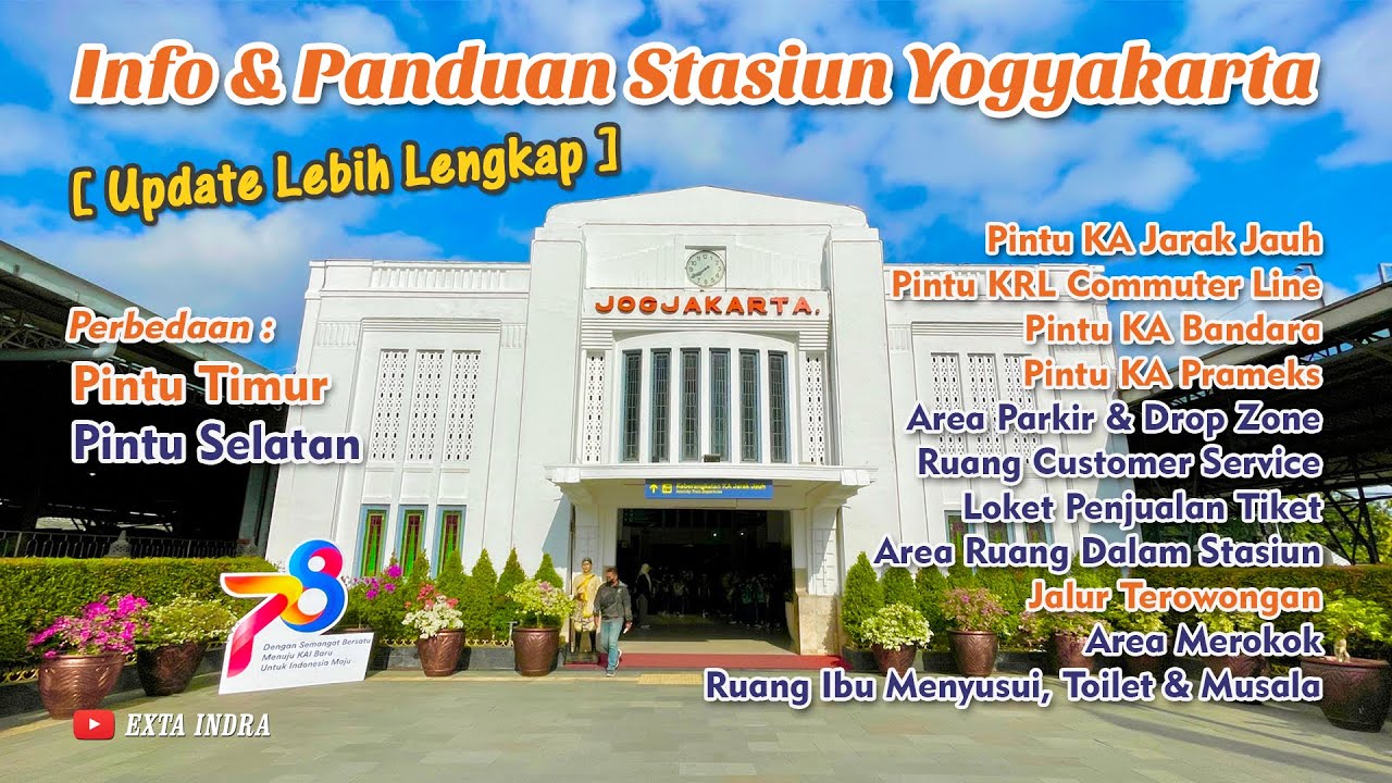 Update Info Panduan STASIUN TUGU YOGYAKARTA - Pintu Selatan - Pintu Timur - Terowongan - Area Dalam