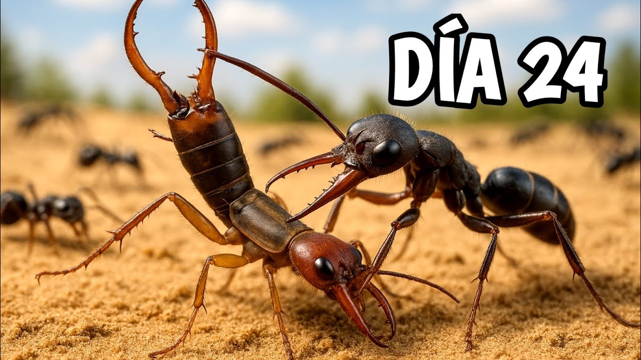 Simulando una Colonia de Hormigas Por 100 Días