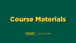Bison Ready Course Materials at the NDSU Bookstore