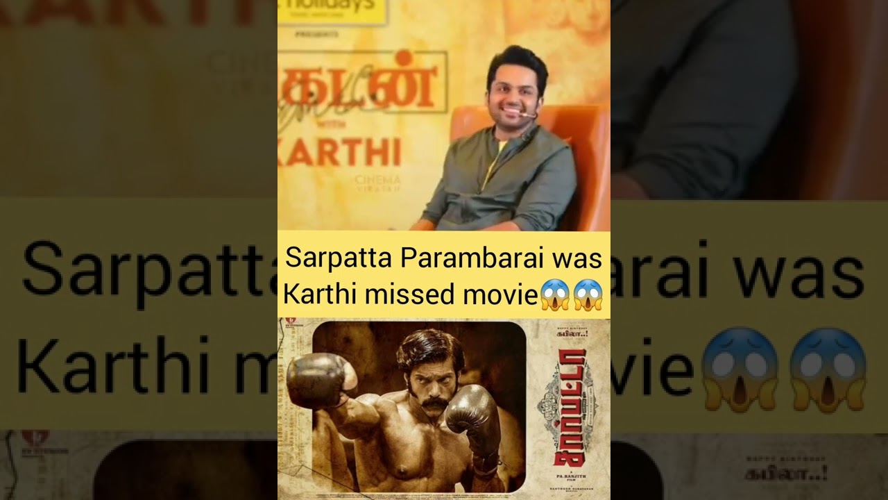 Sarpatta Parambarai was my missed movie 😱😱😱