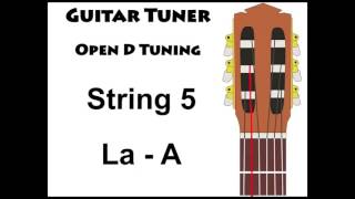 guitar tuner - open d tuning