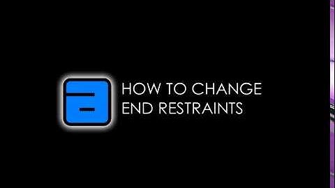 How to change End Restraints R.C.C. Building Design Software 2018
