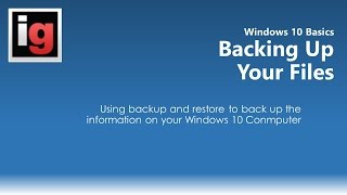 How to Back Up Your Files/Computer in Windows 10