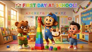 🎒 Roo, Bobo &amp; Toto's School Adventure | Kids Story with Moral | Roo &amp; Friends