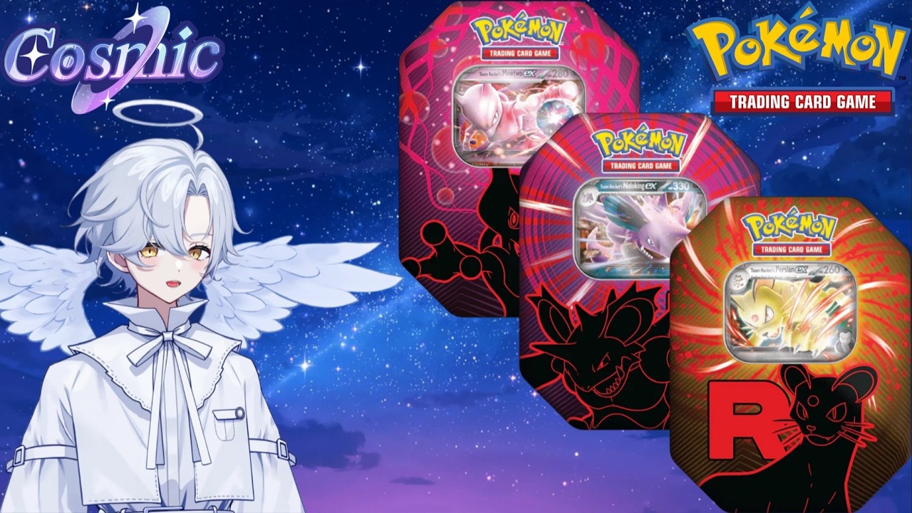 Cosmic Opens 3 Team Rocket Tins (Mewtwo Ex, Nidoking Ex, Persian Ex) | MY 2 FAVOURITE SETS!!!