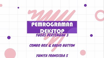 [PART3] Visual Basic Menggunakan Visual Studio 2019 (Radio Button & Combo Box)