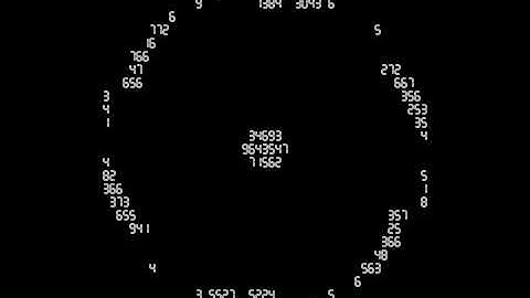 Symmetry moving on digital numbers. Draw by openFrameworks