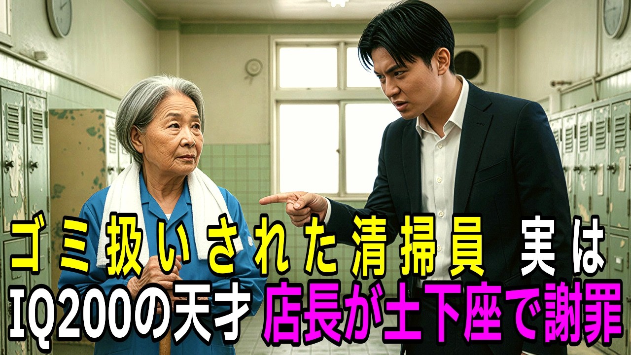 「中卒ですが…」現れた掃除婦의 正体はIQ200의 天才、廃業寸前の老舗銭湯で1ヶ月後に起きた奇跡！【感動する話】