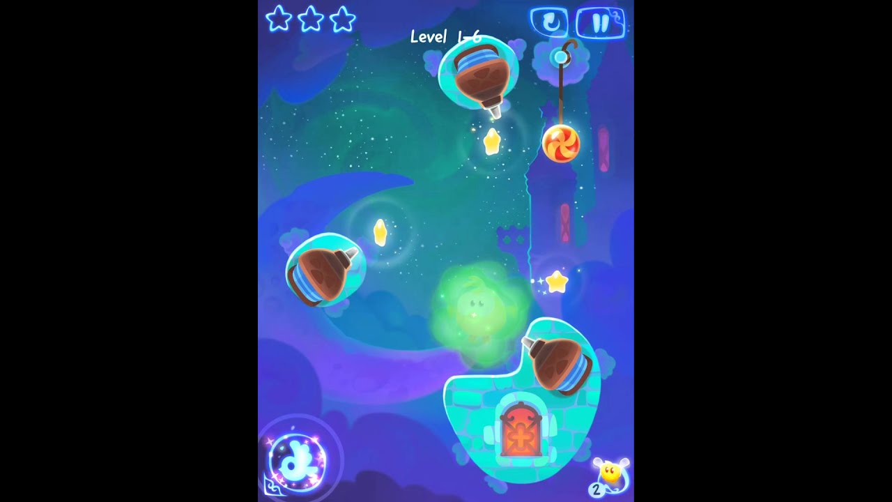 Cut the Rope Magic: Sky Castle Level 1-6 3 Stars