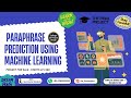 AI Project: Paraphrase Identification with ML 🧠 | NLP + Python | Final Year CS Project