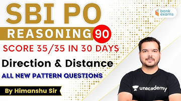 10:00 AM - SBI PO 2020 | Reasoning by Himanshu Gajendra | Direction & Distance (All-New Pattern )