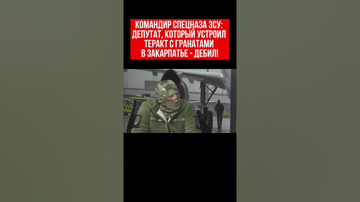 Командир спецназа ЗСУ: депутат, который устроил теракт с гранатами в Закарпатье - дебил!