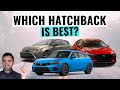 2022 Honda Civic Hatchback VS Mazda3 Sport VS Toyota Corolla Hatchback  Comparison Review