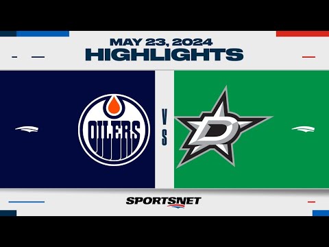 NHL Game 1 Highlights | Oilers vs. Stars - May 23, 2024